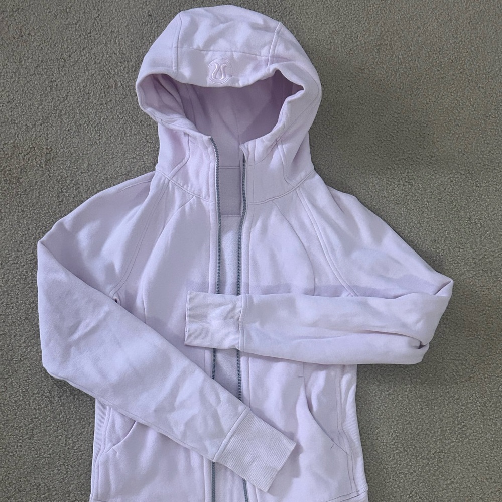 Light pink Lululemon full zip scuba - size 4